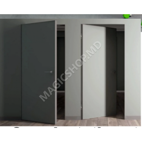 Usa interior ascunsa Cant Aluminiu Negru DS